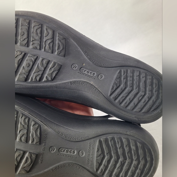 Crocs Jayna Womens Size 9W Slingback Slip On Ballet Flats Black Comfort - Picture 6 of 8